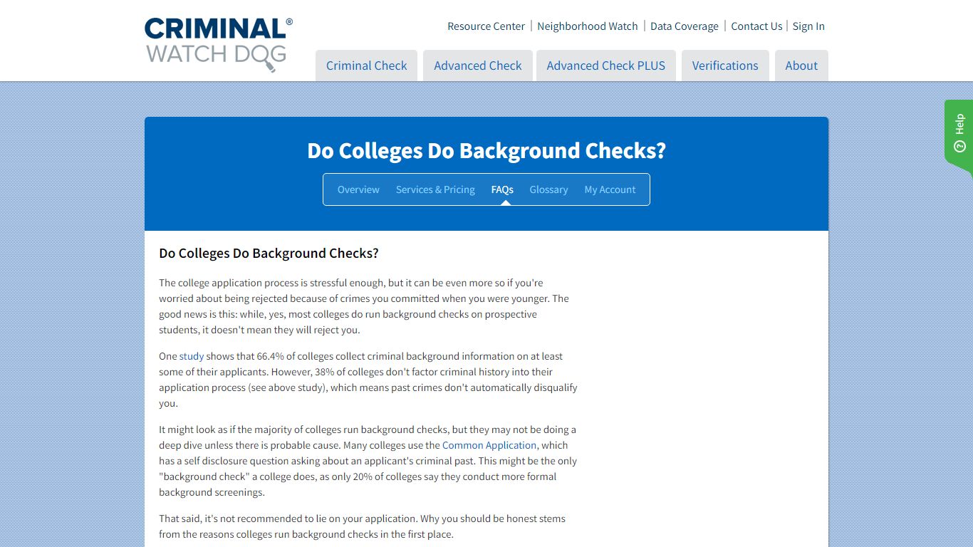 Do Colleges Do Background Checks? | CriminalWatchDog