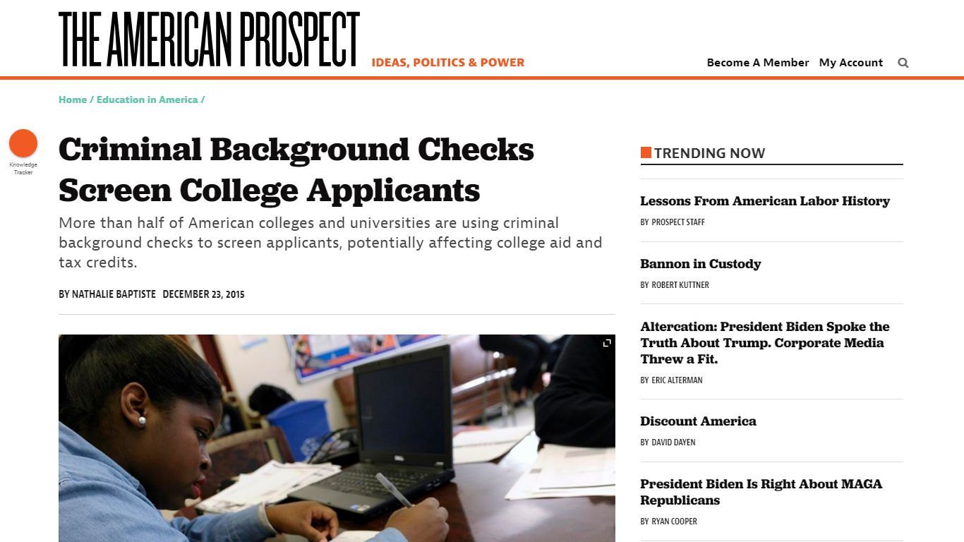 Criminal Background Checks Screen College Applicants